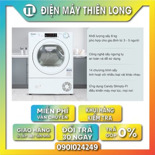 Máy sấy ngưng tụ candy 8 kg cso c8te-s