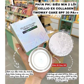 Phấn phủ Cellio Hàn Quốc tặng kèm thêm 1 lõi