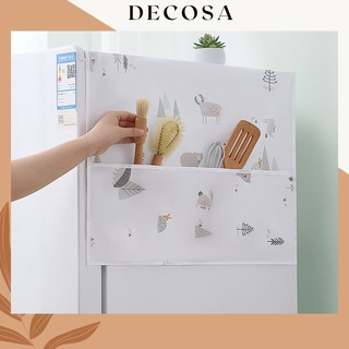Tấm phủ tủ lạnh máy giặt có ngăn để đồ chống thấm bụi bẩn