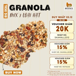 Ngũ cốc giảm cân granola MOTA ăn liền giòn thơm