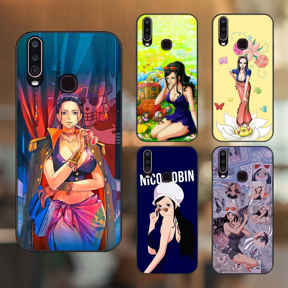 Ốp lưng Vivo Y12, Y15, Y17, U10 viền đen in hình Nico Robin One Piece Đảo Hải Tặc