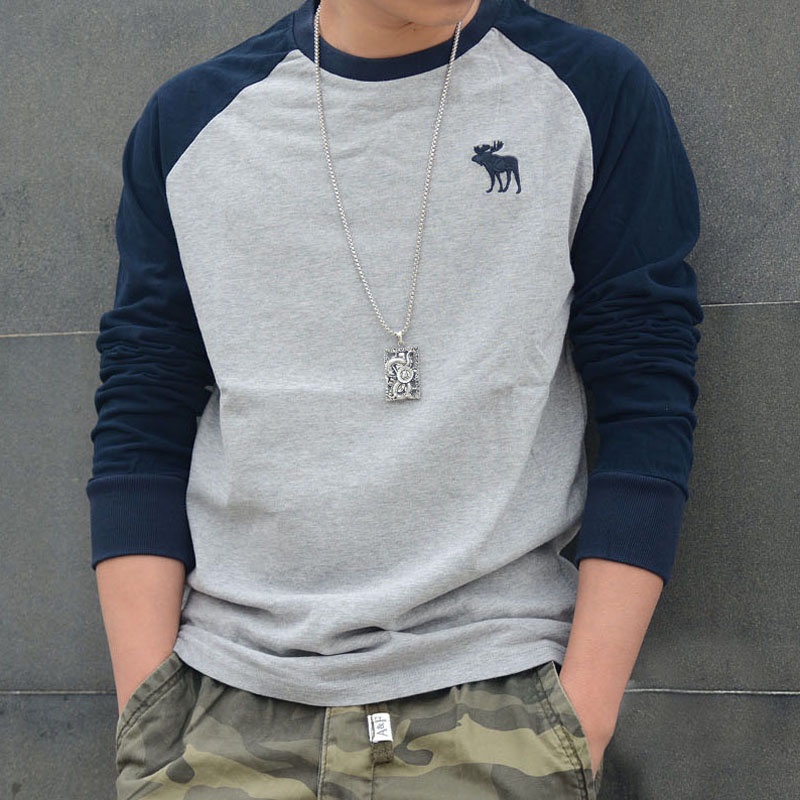 ÁO DÀI TAY NAM COTTON ABERCROMBIE