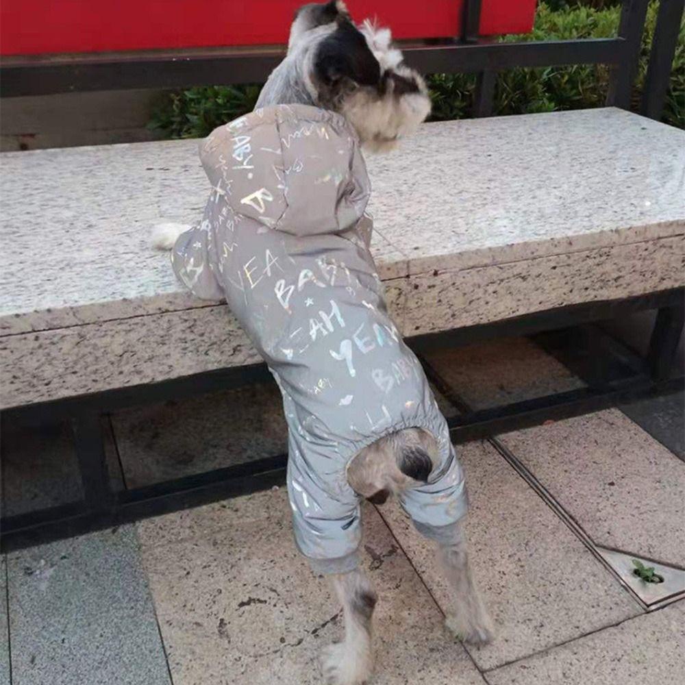 Norman Bộ Áo Liền Quần Cotton Bốn Ống Chân Chống Thấm Nước In Chữ Dành Cho Cún Cưng Cỡ Nhỏ Và Vừa