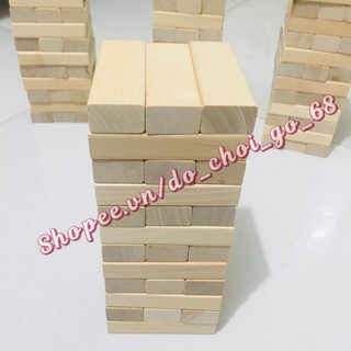 Bộ rút gỗ loại to xếp hình sáng tạo, mịn đẹp