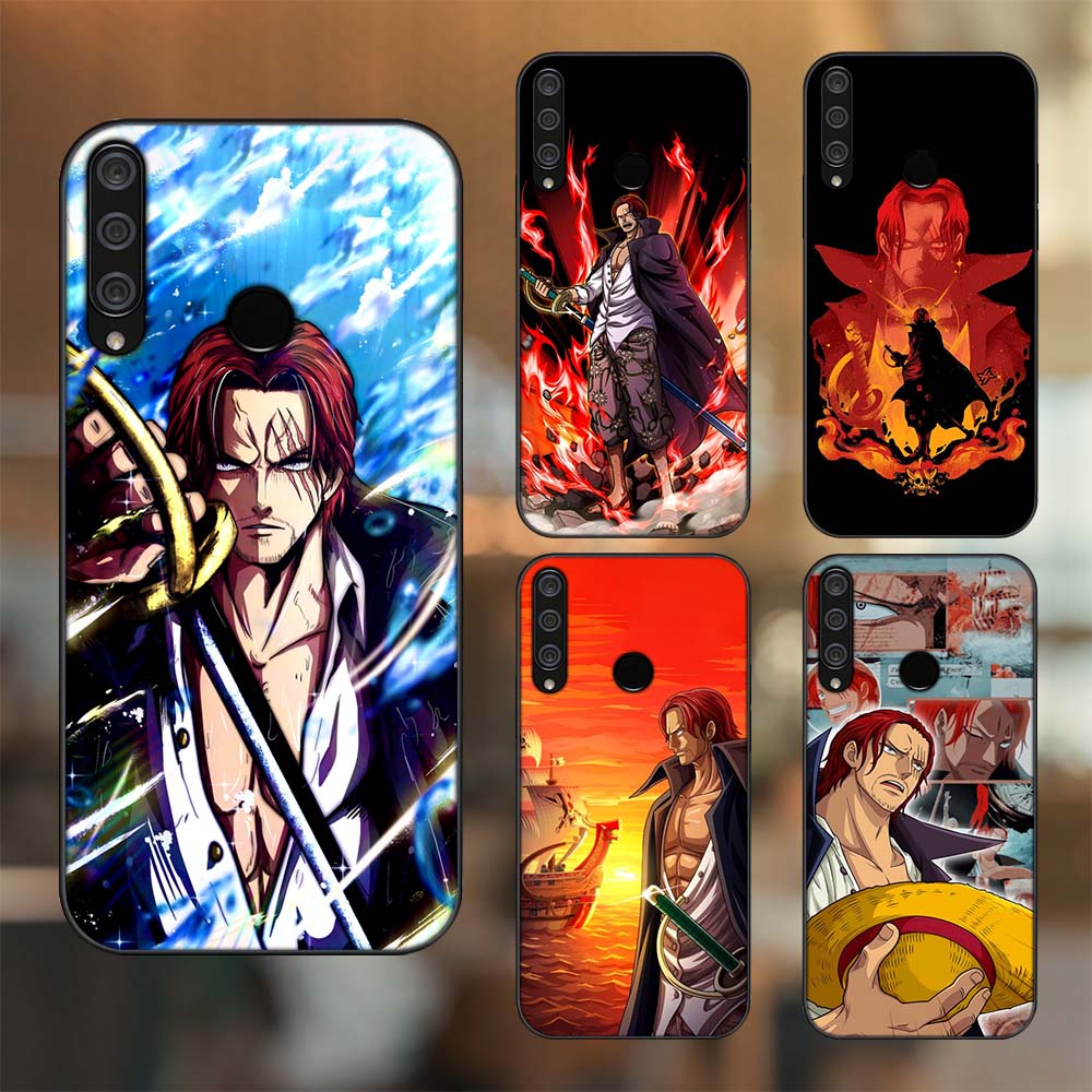 Ốp lưng Huawei Y6P viền đen in hình Shanks One Piece Đảo Hải Tặc