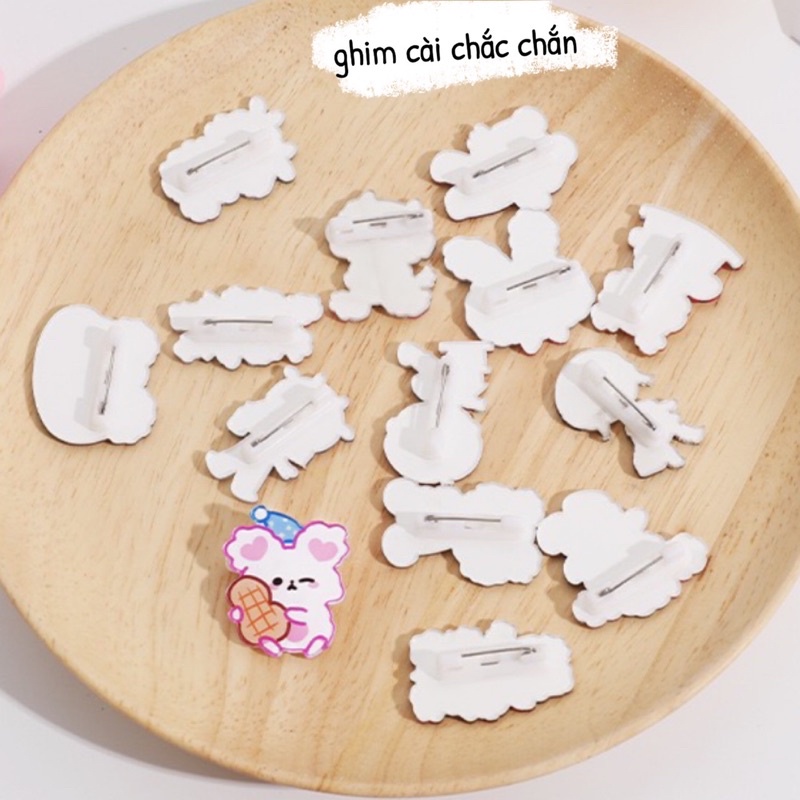 Huy hiệu Pin ,ghim cài áo quần balo nhiều mẫu Dễ thương cute-ST040