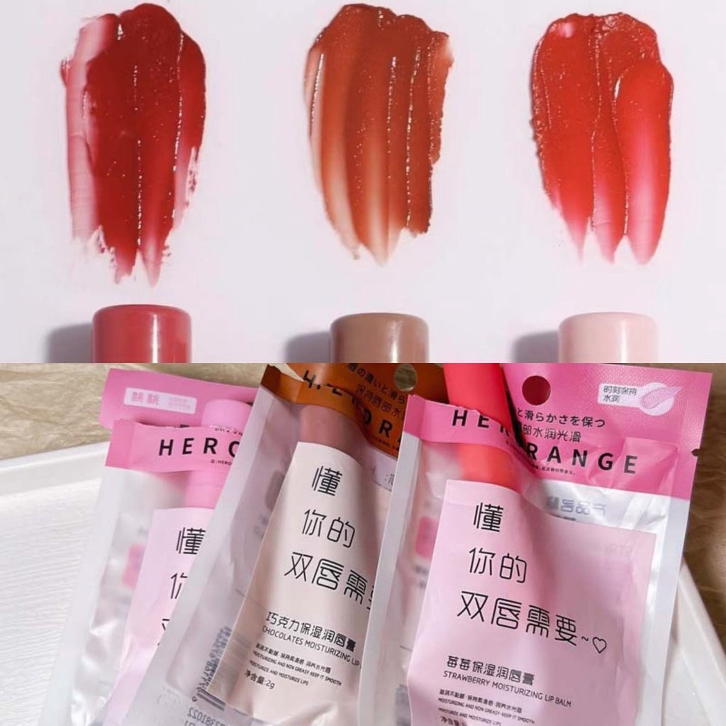 Son Dưỡng Môi Hương Trái Cây 3 Màu Dưỡng Ẩm Chống Nếp Nhăn