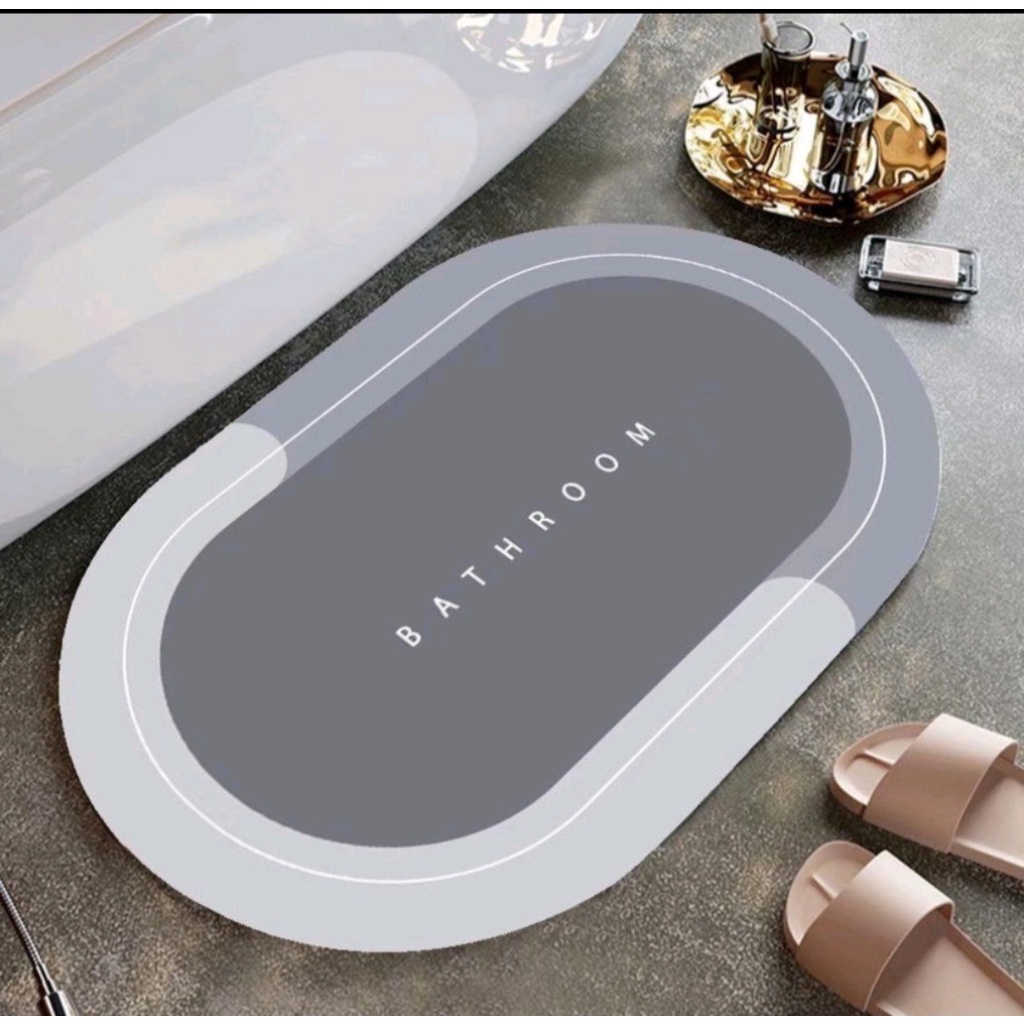 Thảm Lau Chân BATHROOM siêu thấm hút, khô chân nhanh, chống trơn