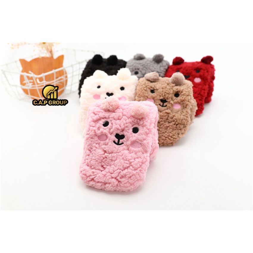 Tất vớ dày giữ ấm mùa Đông cho nữ và trẻ em hình Gấu dễ thương dễ thương