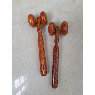 Lăn massage mặt, mũi gỗ dừa