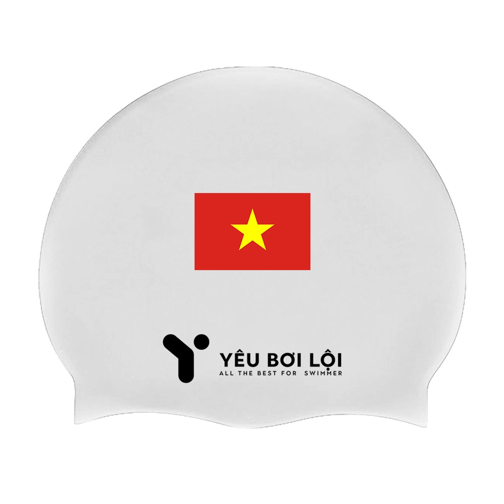 Mũ Bơi Silicone Cờ Việt Nam YBL-2202