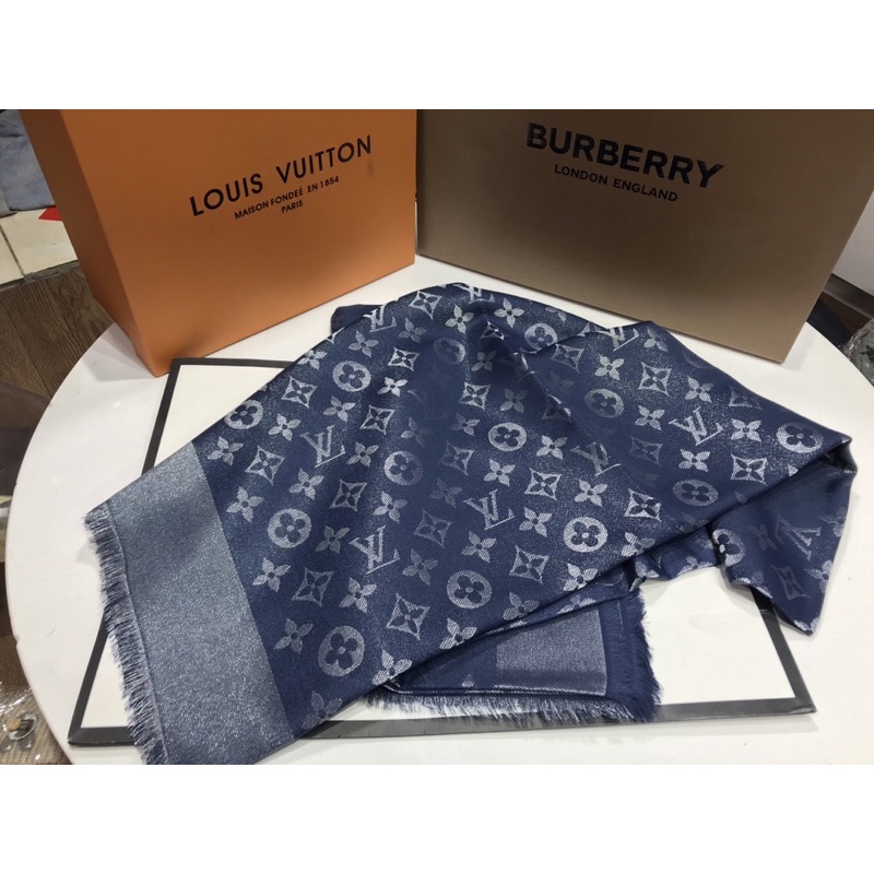 Khăn dạ LV ánh nhũ hoạ tiết fullbox