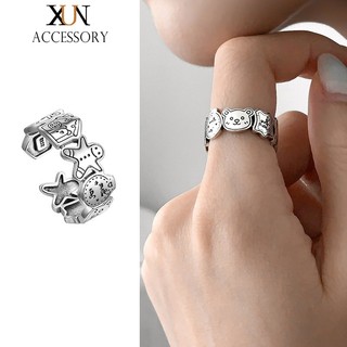 Nhẫn Hở Hình Bánh Gừng Có Thể Điều Chỉnh Kích Cỡ