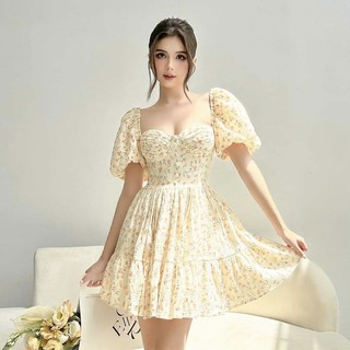 Bel Ange - Đầm tay phồng cúp ngực dáng xoè Glenda Mini Dress