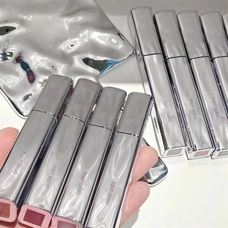 Toot DODO Son Bóng Ống Bạc Nhỏ Lấp Lánh Giúp Giữ Ẩm Môi Hydrat Hóa Và Không Dính Chống Thấm Nước Lâu Trôi