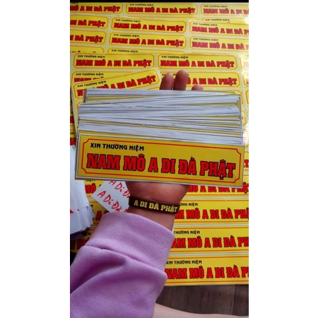 30 DECAL NAM MÔ A DI ĐÀ PHẬT.