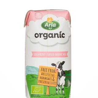 Thùng 12 hộp sữa hữu cơ arla vị dâu 200ml - đan mạch