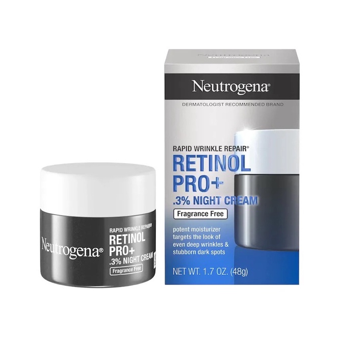 Kem Chống lão hoá sáng da Đêm Neutrogena Rapid Wrinkle Repair Retinol Pro+ 0.3% Night Cream