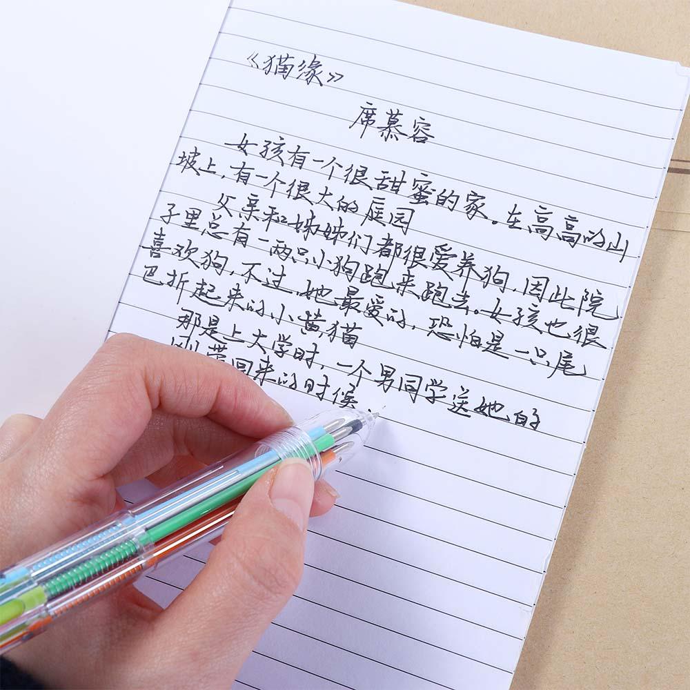 Bút Bi 6 Màu Sắc Ngòi 0.7mm