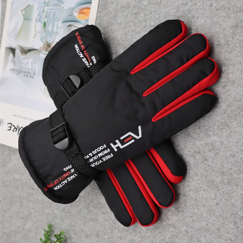 Găng Tay Da Nam COTTON GIỮ ẤM MÙA ĐÔNG Lót Bông Giữ Ấm Cực Tốt