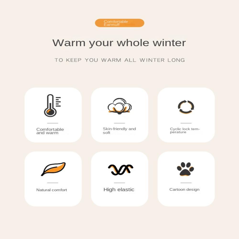 SUMU Vỏ Bọc Tai Nghe Chụp Tai Hình Thỏ Nhồi Bông Dễ Thương Cho Nam Và Nữ