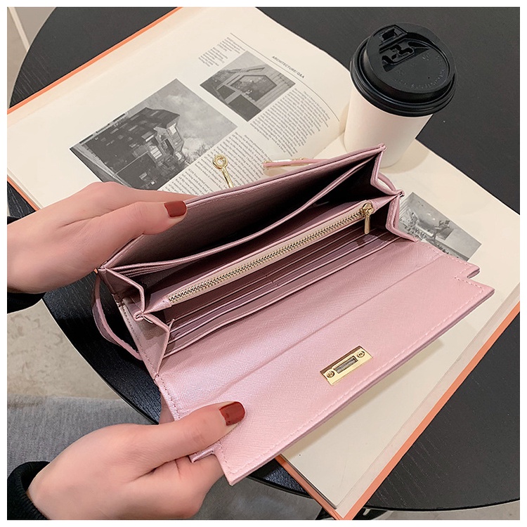 Ví Cầm Tay Dáng Dài Có Khóa Nhiều Ngăn Đựng Thẻ Mẫu Mới 2022