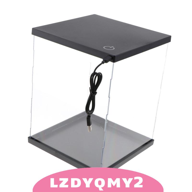 Hộp Trưng Bày Mô Hình Đồ Chơi Bằng Acrylic Chống Bụi Có Đèn