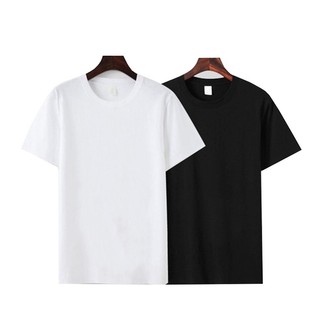 Áo thun trơn nam nữ cổ tròn tay ngắn - 100% cotton