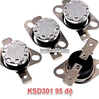 Combo 5 cái LINH KIỆN  Công tắc rơ le nhiệt KSD301 95 độ 10A 250V