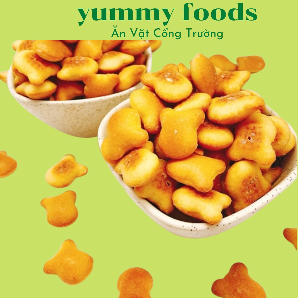 Gói bánh gấu nhân kem thiên hồng gói lớn 200g giòn thơm