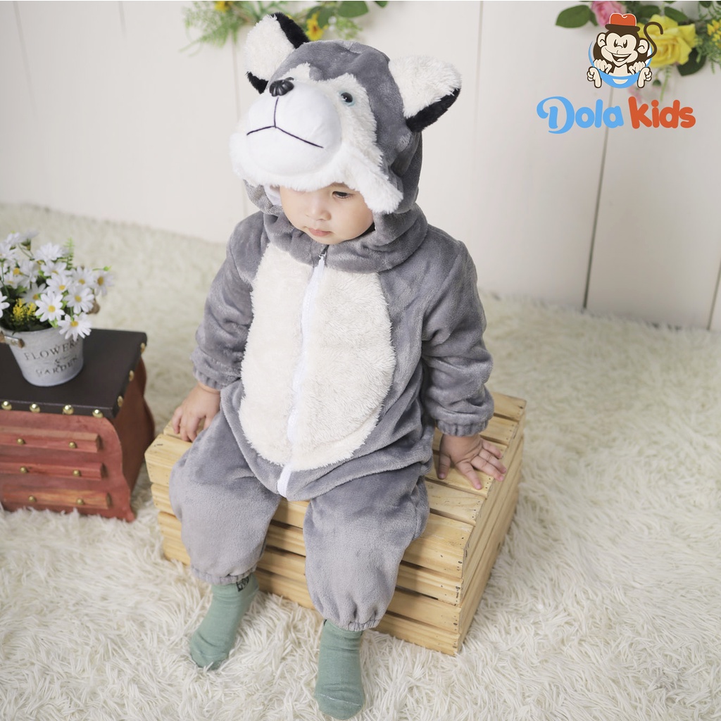 Bộ Body Hình Thú - Body lông cho bé CAO CẤP bé từ 4-17kg - Dolakids