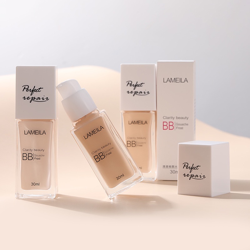 Kem Nền BB Dạng Lỏng Lameila 30ml Dưỡng Ẩm Che Khuyết Điểm Tái Tạo Da Thoáng Khí JP5