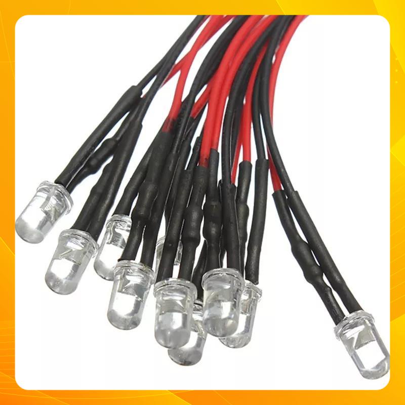 Led Báo Nguồn 3v 5v 9v 12v 5mm 5 Bóng Màu xanh dương