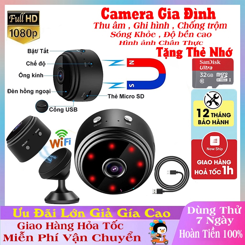 🛠Chính Hãng🛠 Camera kết nối Wifi xem trực tiếp từ xa trên điện thoại, camera để bàn treo tường giảm sát hàng trình