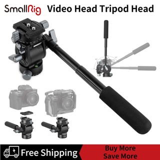 SmallRig Đầu ba chân đầu Video với tấm nhả nhanh cho Arca Swiss và đầu chảo có thể điều chỉnh đòn bẩy cho máy ảnh Video nhỏ gọn Máy ảnh DSLR và chân máy 3457