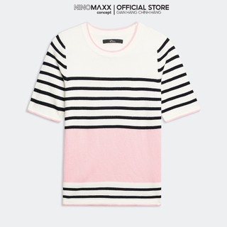 N&m áo sweater nữ tay ngắn thời trang 1805015
