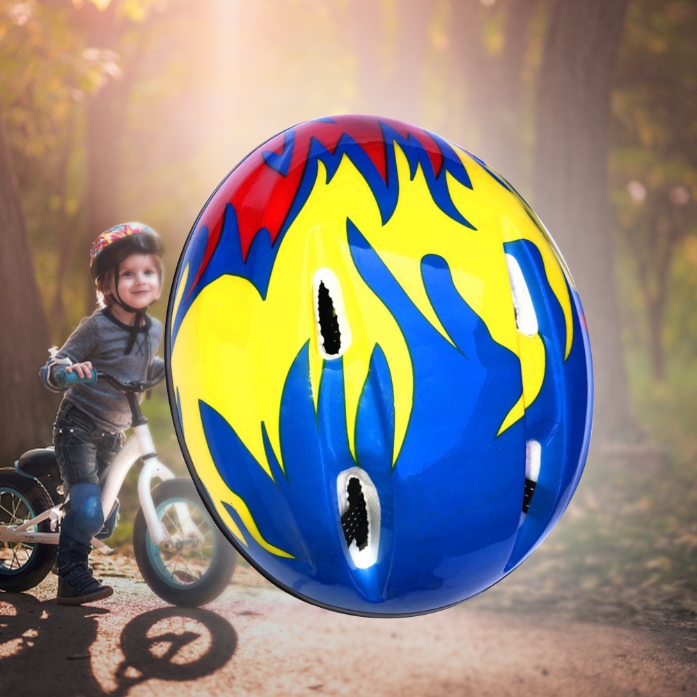 Mũ bảo hiểm trẻ em đi xe đạp thoáng khí Phụ kiện bảo vệ xe đạp nhẹ di động cho bé trai bé gái flash12_vn