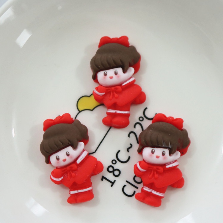 Bộ 10 Vật Liệu Resin Cabochons Mặt Phẳng Hình Động Vật Hoạt Hình Trang Trí Sổ Tay DIY