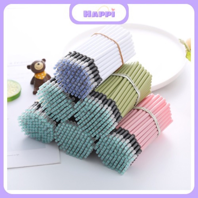 Combo 20 ngòi bút bi bấm bút gel 11cm ngòi 0,5mm ngòi bút bi nước,ngòi bút Macaron, ngòi bút vẽ HAPP