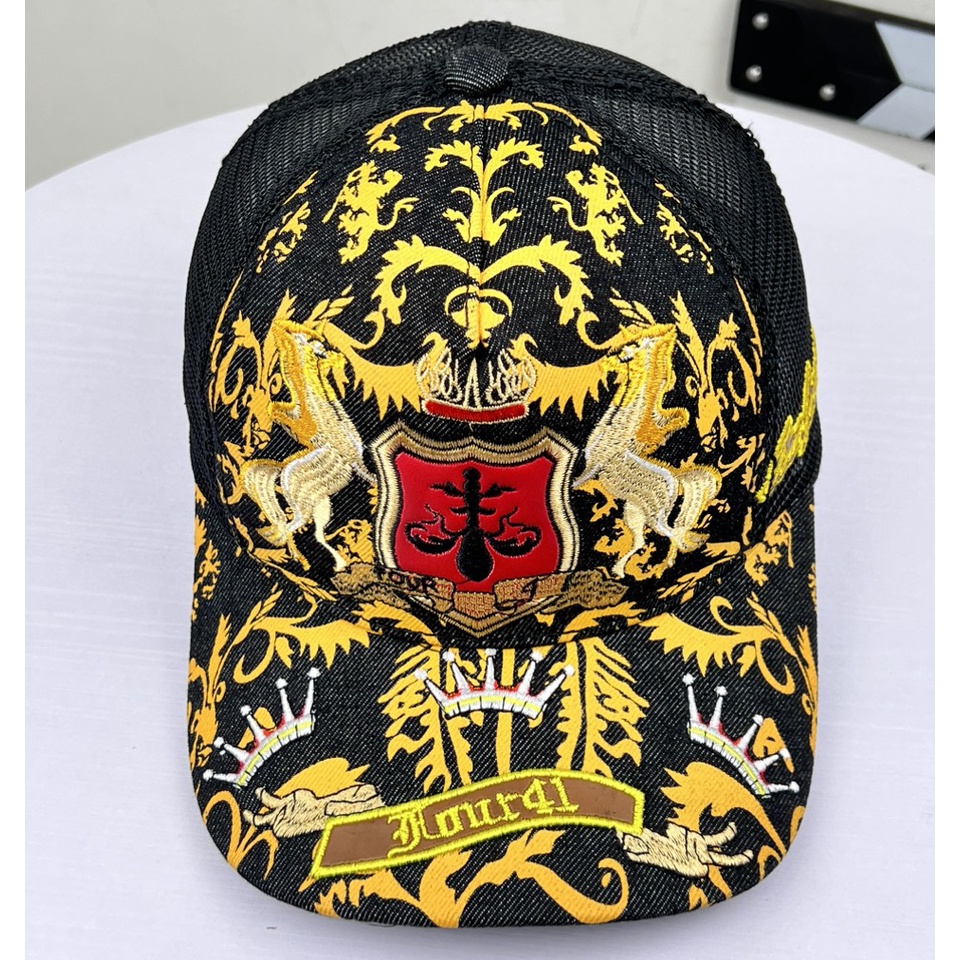 Nón Lưỡi Trai Four Song Mã Đen Vàng