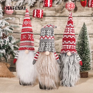 Nafenai Túi bọc chai rượu vang trang trí Giáng Sinh