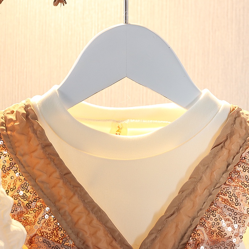 Đầm Giả Hai Mảnh Phong Cách Hàn Quốc Thời Trang Xuân Thu 2021 Cho Bé Gái