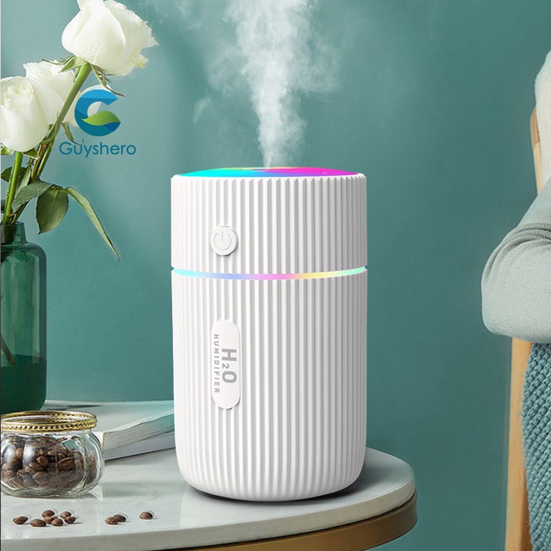 Máy phun sương-Tạo Ẩm Không Khí Mini Humidifier H2O để trong ô tô, có đèn nhiều màu