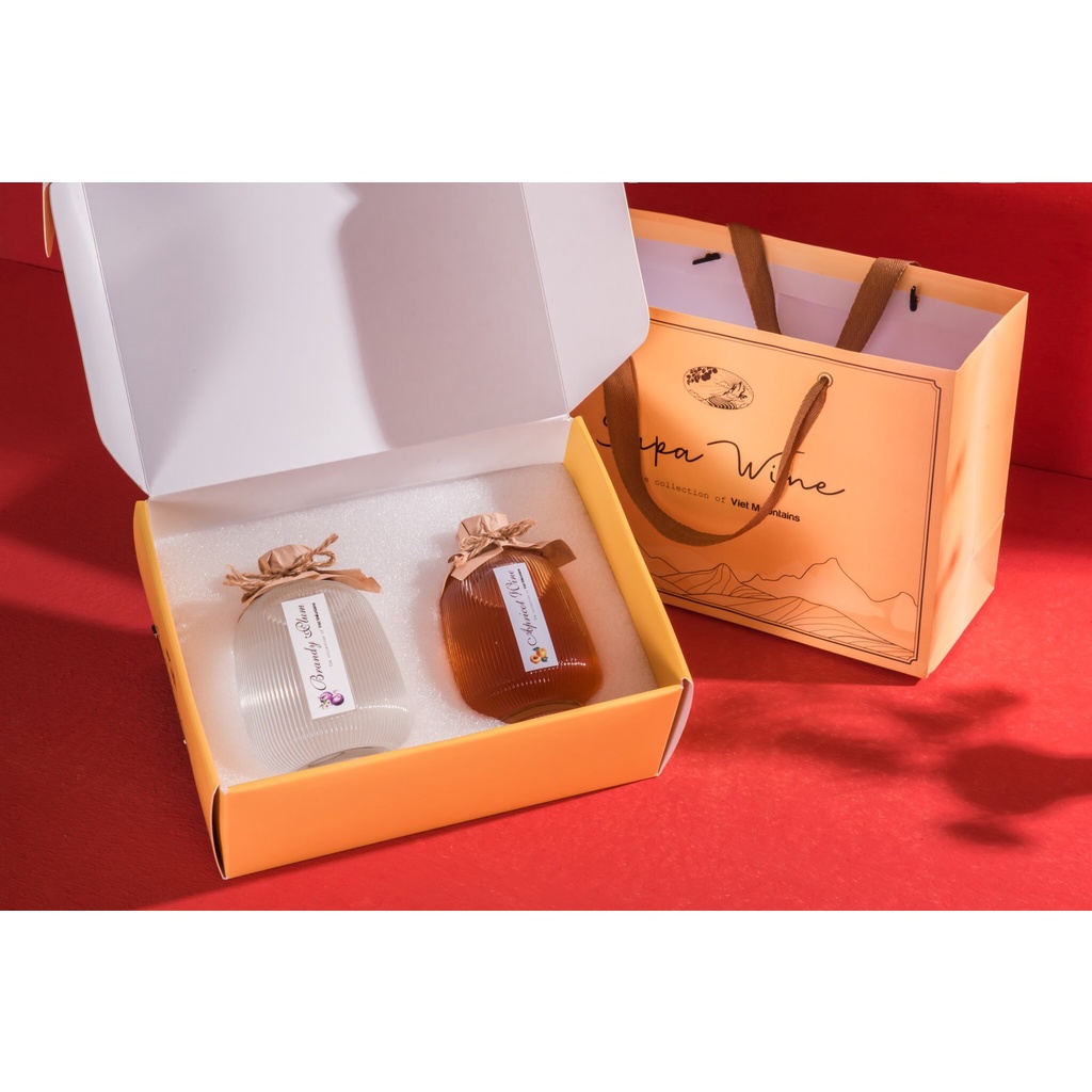 Set quà nước hoa quả lên men lùn