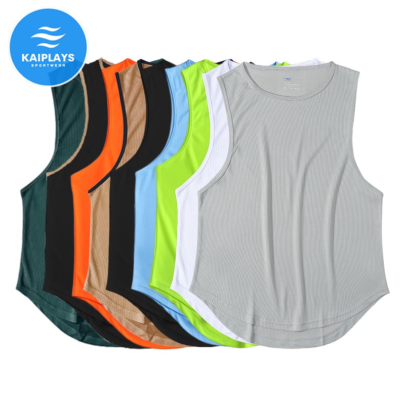 Áo thun nam ba lỗ sát nách trơn thể thao bóng rổ, chạy bộ, tập gym KAIPLAYS Áo tanktop nam cổ tròn cao cấp KP018
