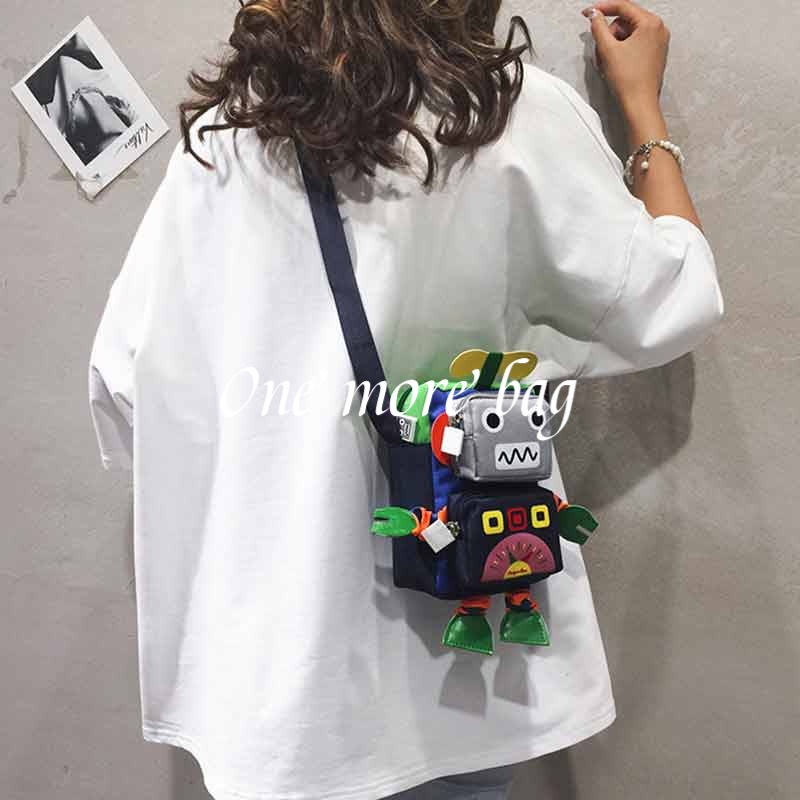 Túi Đeo Chéo Hình Búp Bê Hoạt Hình One Piece Thời Trang Hàn Quốc Dành Cho Trẻ Em