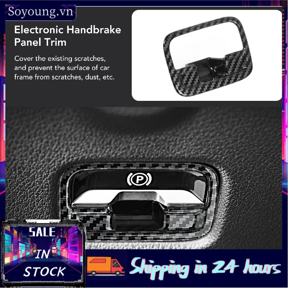 Soyoung Electronic Handbrake Panel Trim Carbon Fiber Color Replacement for Mercedes‑Benz C‑class W206 2022 and Up