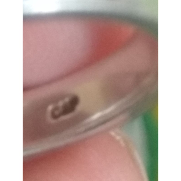 Nhẫn khắc 0,03 Silver GP kim size6