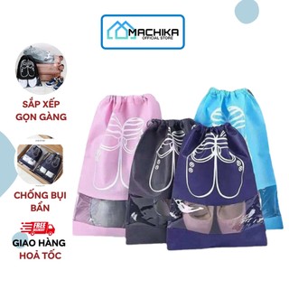 Túi đựng giày dép đa năng vải không dệt, miệng dây rút đựng khăn mặt mỹ phẩm quần áo đồ lót tiện lợi chống bụi - MACHIKA