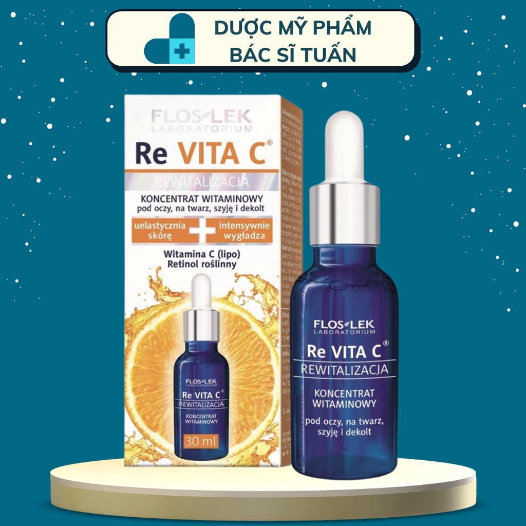 Serum Re Vita C Floslek dưỡng trắng trẻ hoá da 30ml